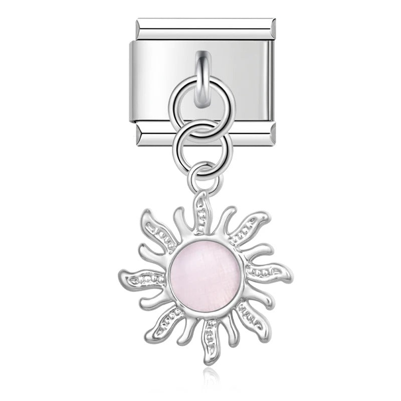 Charm Pendant Raio de Sol Rosa - Blisca®