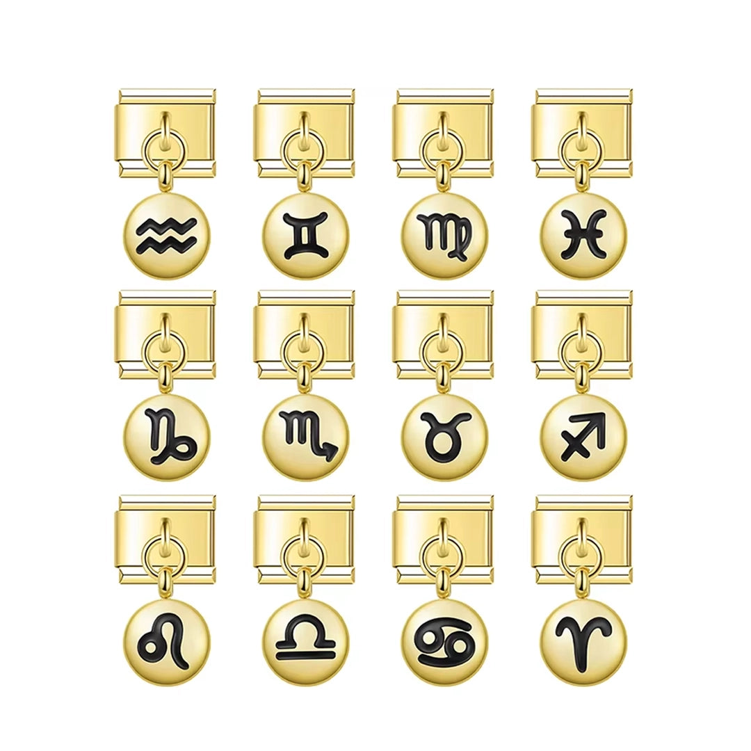 Charm Pendant Signos Circle Gold - Blisca®