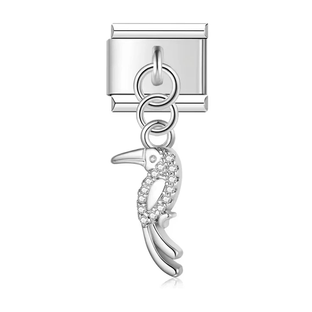 Charm Pendant Tucano Cravejado - Blisca®