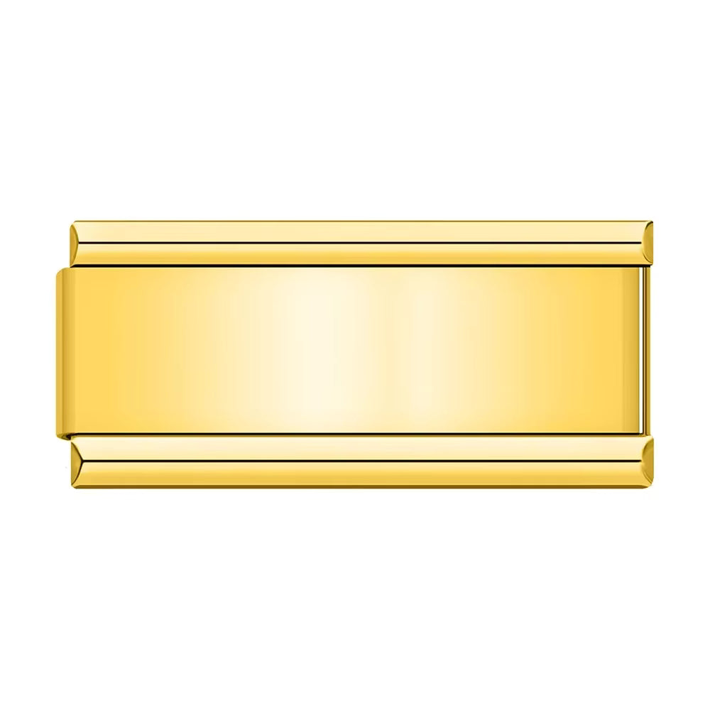 Charm Plaquina Liso Gold - Blisca®