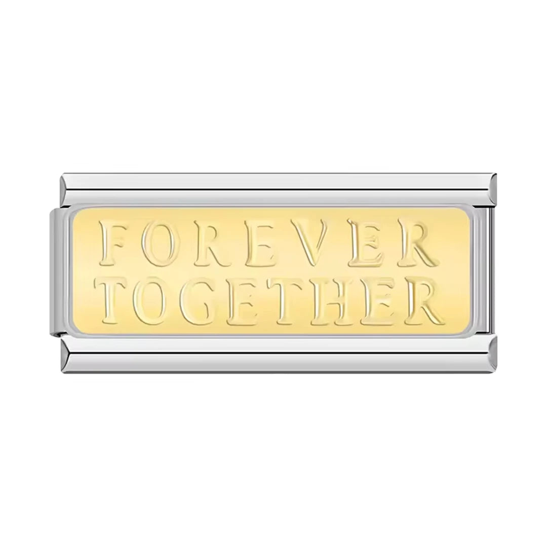 Charm Plaquinha Forever Together - Blisca®