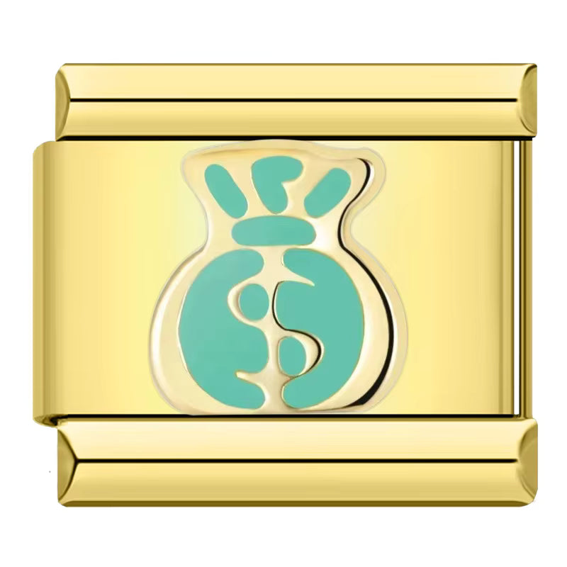 Charm Saco de Dinheiro Gold - Blisca®