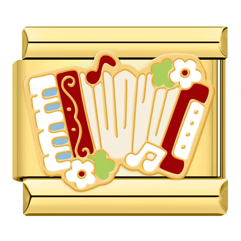 Charm Sanfona Gold - Blisca®