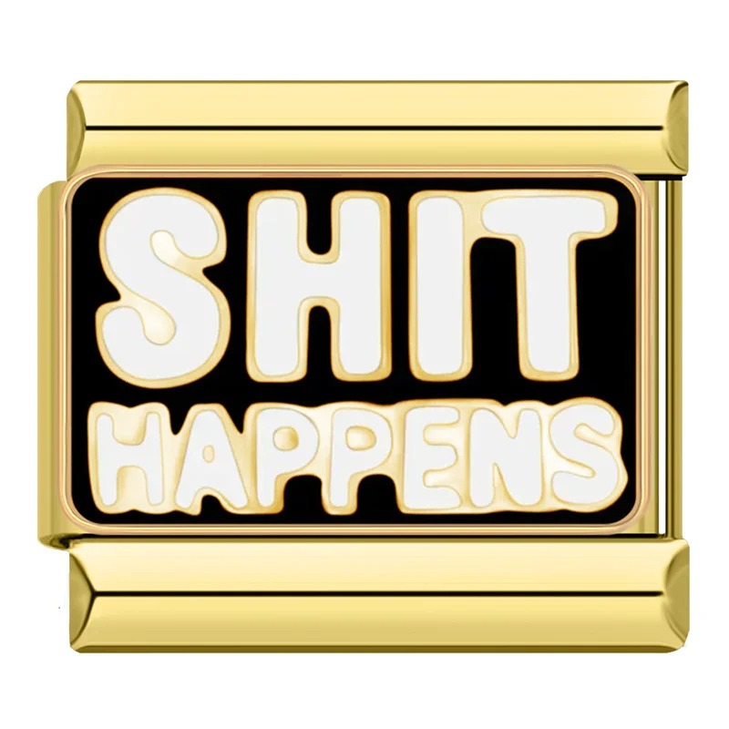 Charm Shit Happens Gold - Blisca®