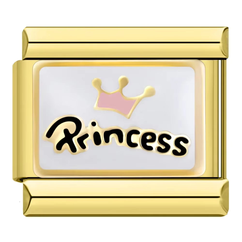 Charm Sou Uma Princesa Gold - Blisca®