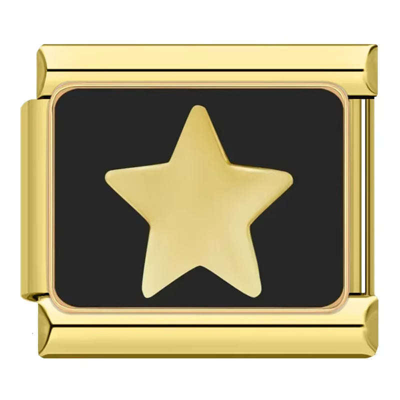 Charm Star Black Gold - Blisca®