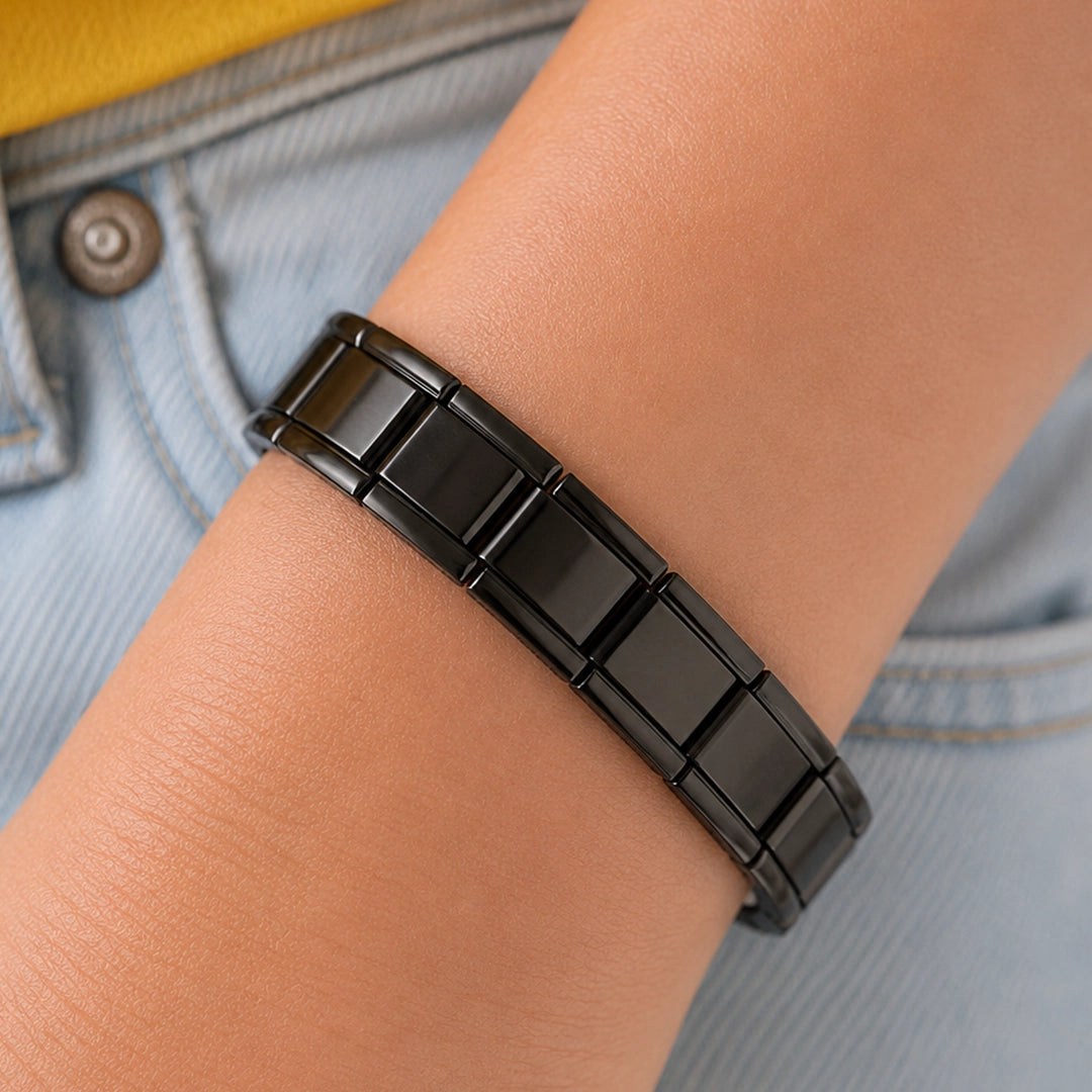 Pulseira Italiana de Charm Clássica Black
