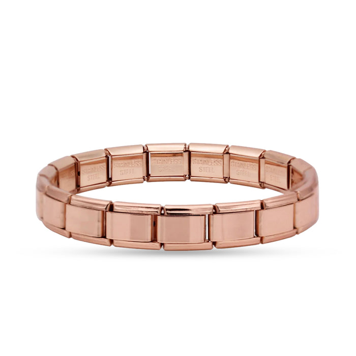 Pulseira Italiana de Charm Clássica Rose