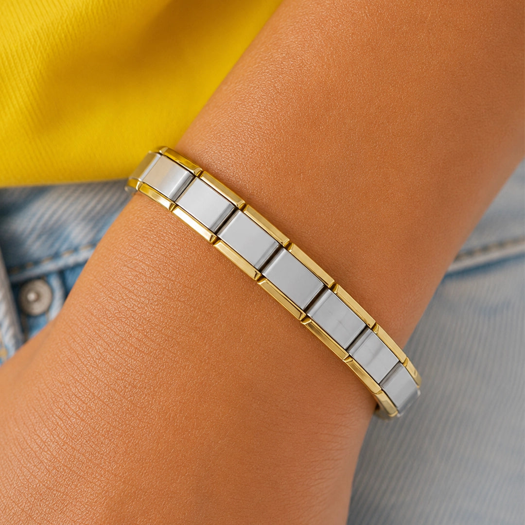 Pulseira Italiana de Charm Line Gold