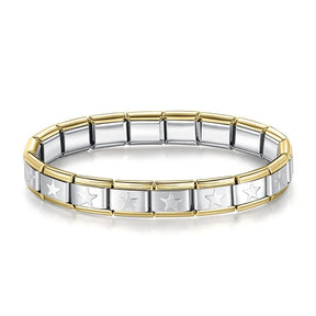 Pulseira Italiana de Charm Star Silver Line