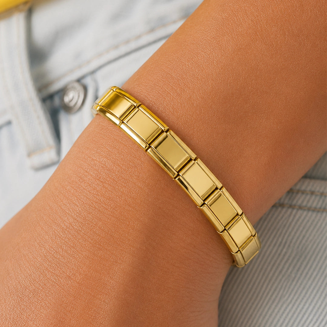 Pulseira Italiana de Charm Clássica Gold