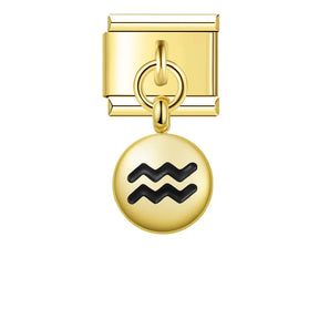 Charm Pendant Signos Circle Gold - Blisca®