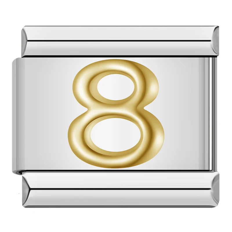 Charm Números Gold - Blisca®