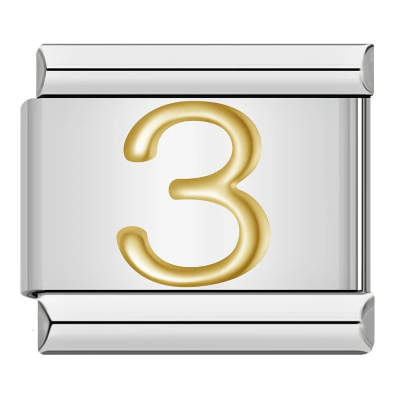 Charm Números Gold - Blisca®