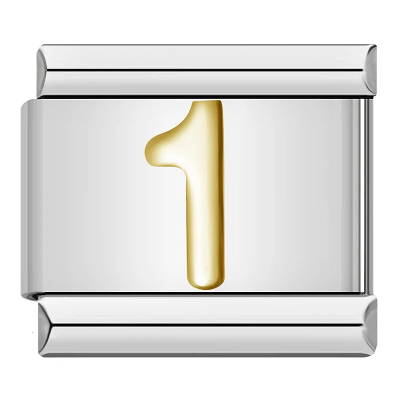 Charm Números Gold - Blisca®