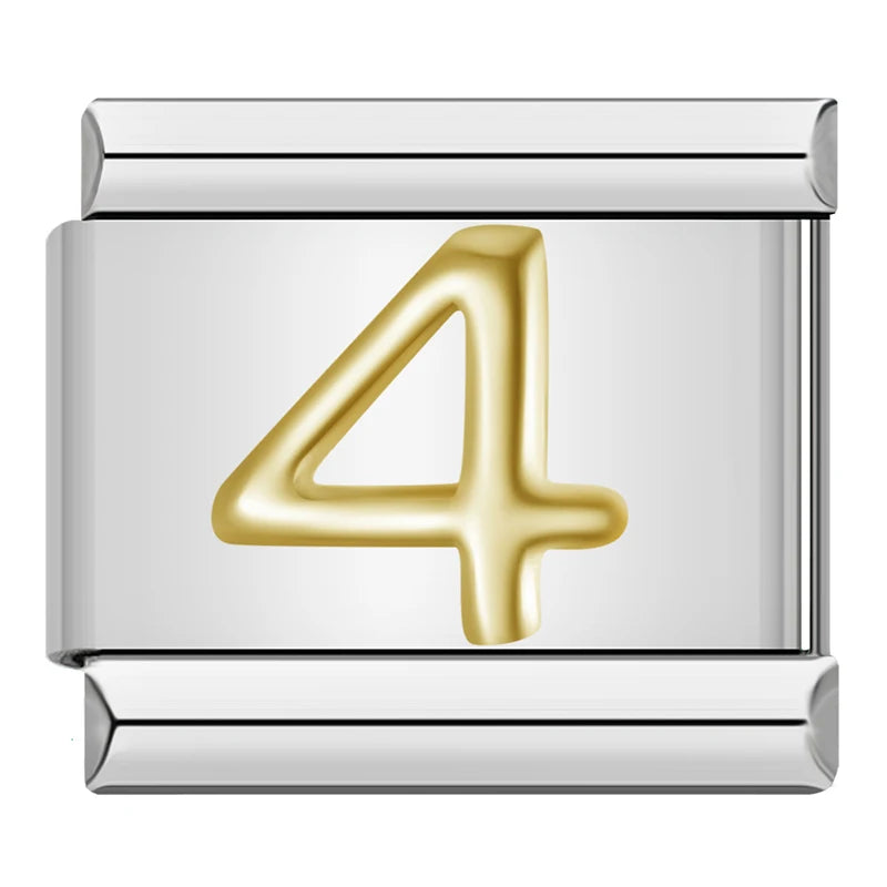 Charm Números Gold - Blisca®