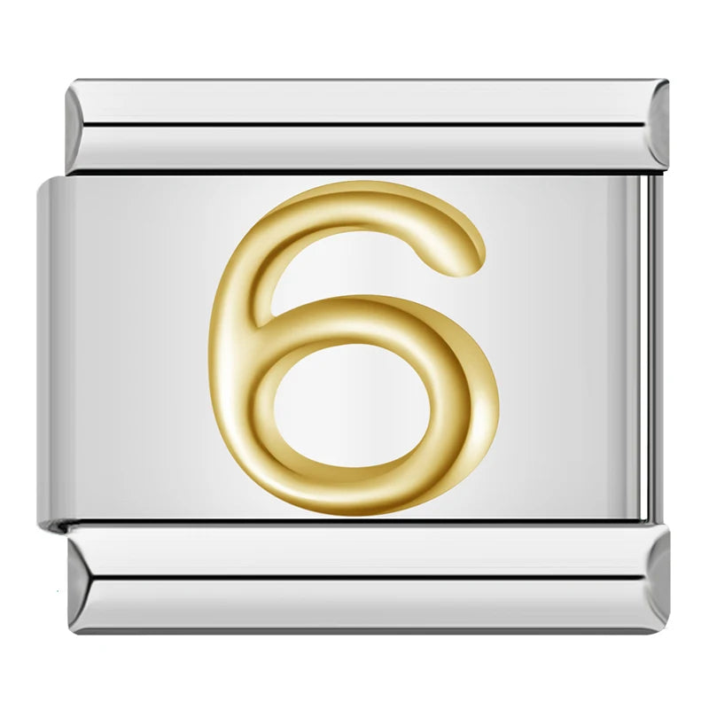 Charm Números Gold - Blisca®