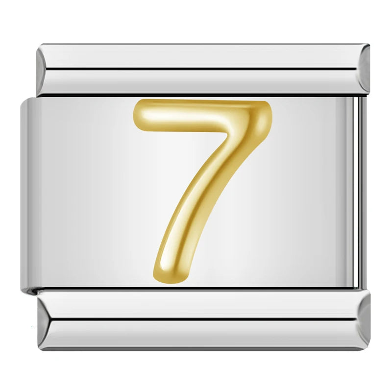 Charm Números Gold - Blisca®