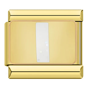 Charm Iniciais Dourado com Glitter - Blisca®