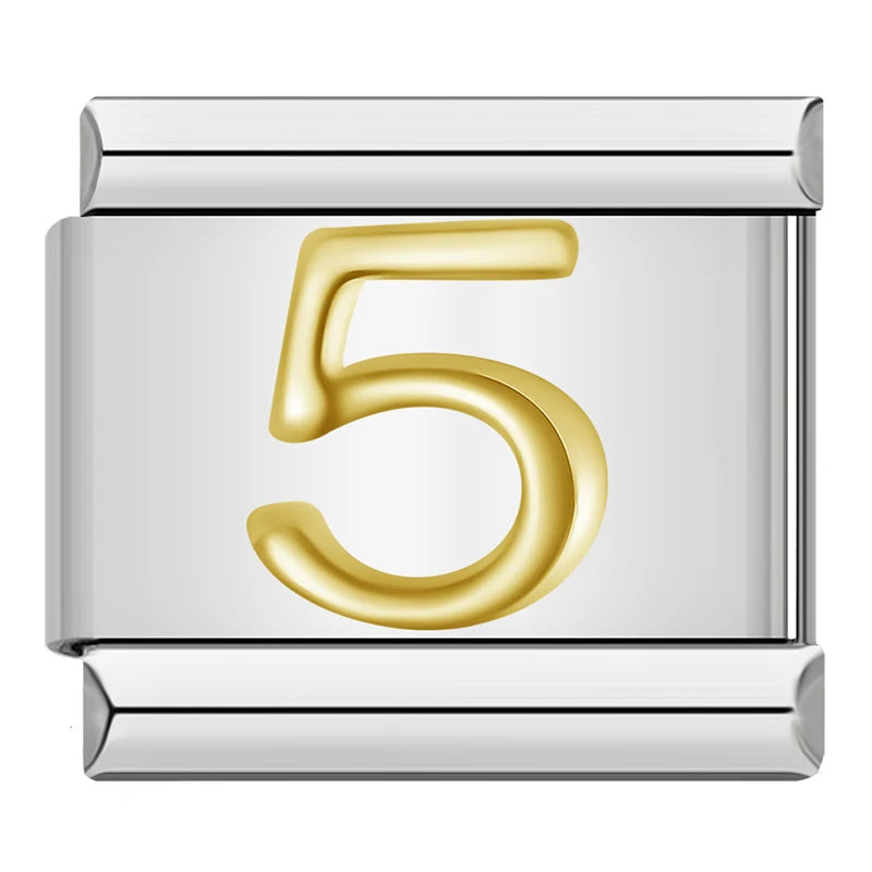 Charm Números Gold - Blisca®