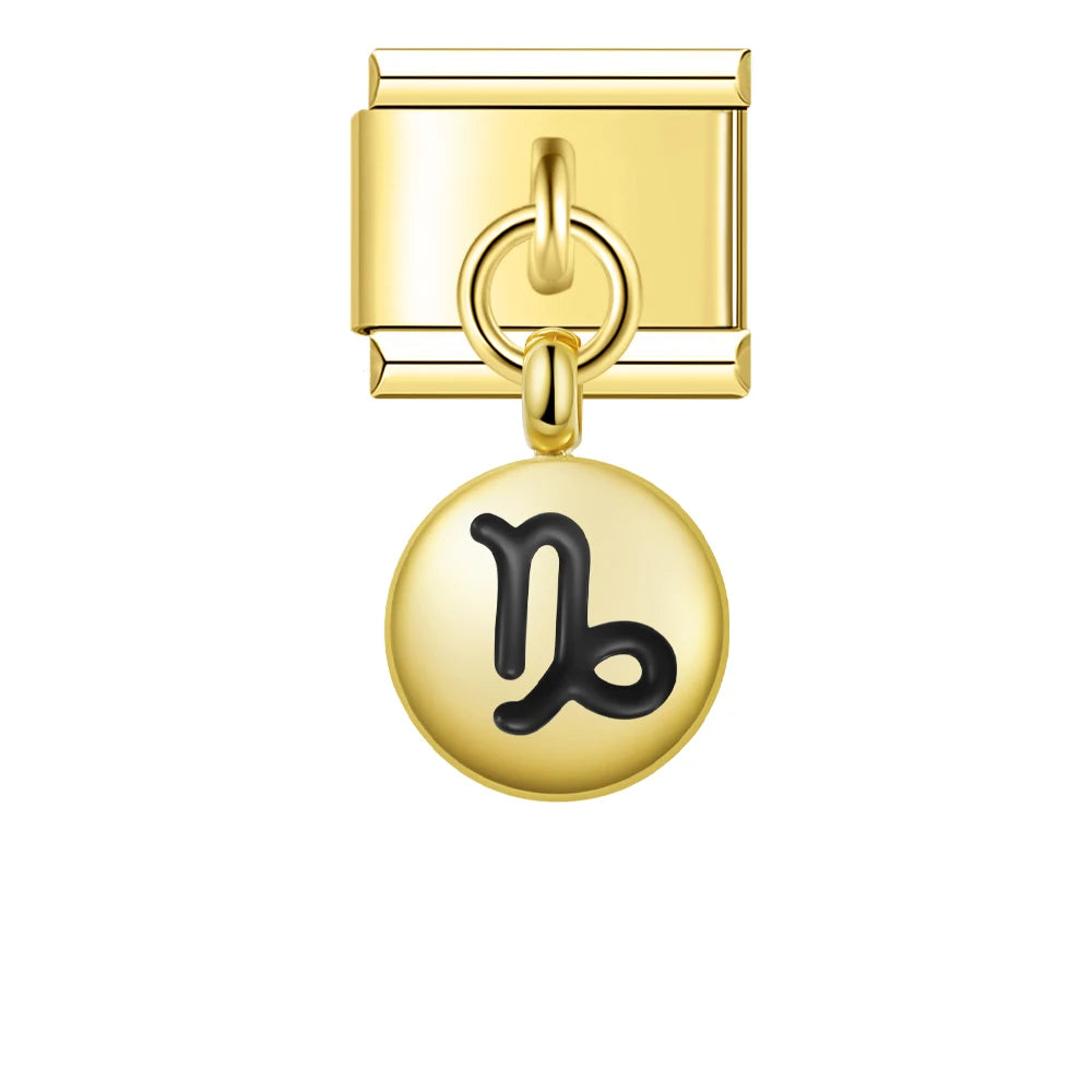 Charm Pendant Signos Circle Gold - Blisca®