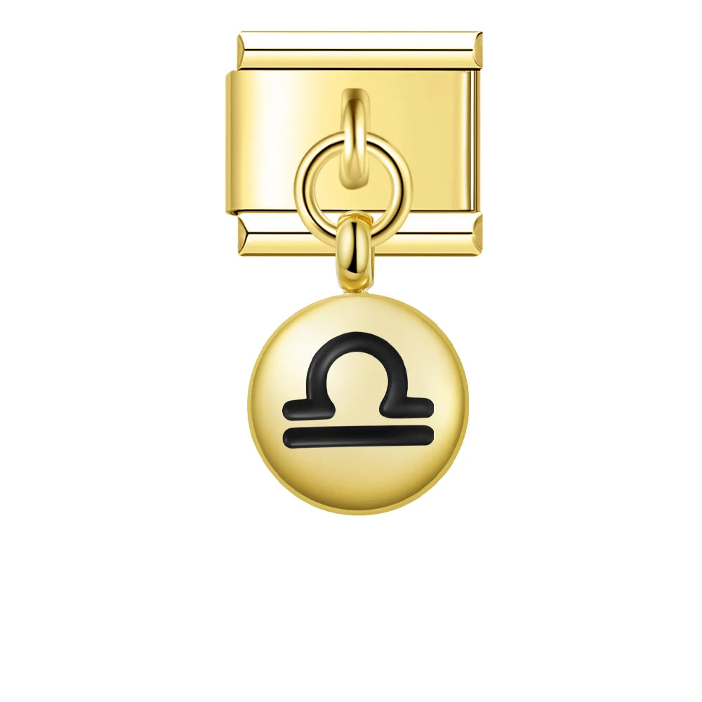 Charm Pendant Signos Circle Gold - Blisca®